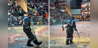 Trabajador de limpieza pública sorprende al improvisar danza de los tobas en pleno Carnaval de Oruro: “100 de 10”