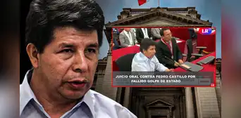 Pedro Castillo intentó abandonar juicio oral por fallido golpe de Estado: "Estoy contra mi voluntad" Pedro Castillo intentó abandonar juicio oral por fallido golpe de Estado: "Estoy contra mi voluntad"