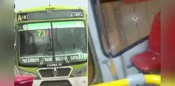 Falso pasajero balea un bus de ‘La 73’ en SJM: el chofer graba el momento tras salvarse de milagro Falso pasajero balea un bus de ‘La 73’ en SJM: el chofer graba el momento tras salvarse de milagro
