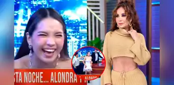 Paco Bazán sorprende en vivo a Alondra Huarac y le asegura que supera a Janet Barboza bailando: “Sin duda”
