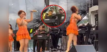 Ana Lucía Urbina se divierte con inesperada broma a Edwin Guerrero en concierto de Corazón Serrano Ana Lucía Urbina se divierte con inesperada broma a Edwin Guerrero en concierto de Corazón Serrano