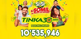 Resultados de La Tinka del domingo 9 de marzo: números ganadores, premios y el Pozo Millonario Resultados de La Tinka del domingo 9 de marzo: números ganadores, premios y el Pozo Millonario