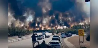 Incendios en Long Island: Kathy Hochul declara estado de emergencia por fuego que arrasa bosques y provoca cierre de carreteras
