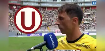Sebastián Britos tras ir a declarar a la prensa luego de triunfo de Universitario ante Sport Boys: "Vengo acá obligado"