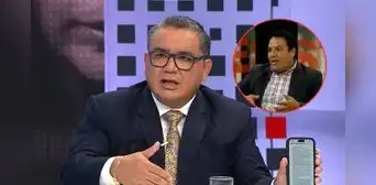 Carlos Camacho: ¿Quién es el asesor de Santiváñez que apareció detrás de cámaras en su polémica entrevista?