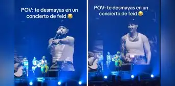 Feid sorprende al improvisar canción al ver que un fan se desmayó en pleno concierto: "Ábrale campito" Feid sorprende al improvisar canción al ver que un fan se desmayó en pleno concierto: "Ábrale campito"