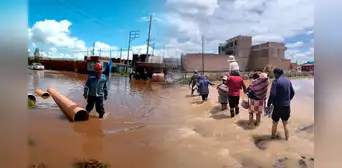 Desbordes dejan sin agua a Puno y en Juliaca crecida de río convierte urbanización en laguna Desbordes dejan sin agua a Puno y en Juliaca crecida de río convierte urbanización en laguna
