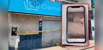 Extorsionador graba el momento en que ataca a balazos una clínica dental en Comas: "Alinéate o te va a caer" Extorsionador graba el momento en que ataca a balazos una clínica dental en Comas: "Alinéate o te va a caer"