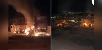 Bus de transporte personal se incendia en descampado de La Libertad: testigos sospechan de un ataque extorsivo