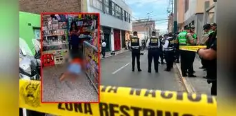 Hombre es asesinado de cinco disparos cuando compraba al interior de una bodega en Surco