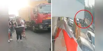 Adulto mayor que pedía limosna en El Agustino muere tras ser atropellado por camión: cámara registró el accidente Adulto mayor que pedía limosna en El Agustino muere tras ser atropellado por camión: cámara registró el accidente