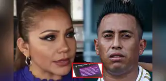 Marisol responsabilizó a Christian Cueva por cualquier daño contra su vida tras amenaza del futbolista en nuevos chats Marisol responsabilizó a Christian Cueva por cualquier daño contra su vida tras amenaza del futbolista en nuevos chats