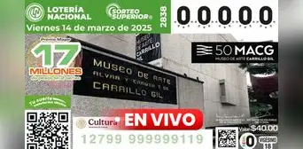 Resultados Sorteo Superior 2838 HOY, 14 de marzo: revisar boleto de la Lotería Nacional de México y qué salió Resultados Sorteo Superior 2838 HOY, 14 de marzo: revisar boleto de la Lotería Nacional de México y qué salió