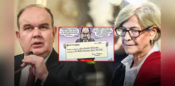 El cheque de Rafael López Aliaga: Carlincatura de hoy expone el doble discurso del alcalde de Lima El cheque de Rafael López Aliaga: Carlincatura de hoy expone el doble discurso del alcalde de Lima