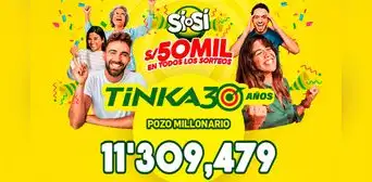 Resultados de La Tinka del domingo 16 de marzo: revisa los números ganadores, premios y el Pozo Millonario Resultados de La Tinka del domingo 16 de marzo: revisa los números ganadores, premios y el Pozo Millonario