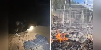 Sujetos incendian campamento minero de Southern en Apurímac: más de 20 policías tuvieron que ser rescatados Sujetos incendian campamento minero de Southern en Apurímac: más de 20 policías tuvieron que ser rescatados