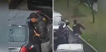 PNP atrapa a ladrón en flagrancia y sus cómplices desatan violento ataque con piedras para rescatarlo en Surquillo PNP atrapa a ladrón en flagrancia y sus cómplices desatan violento ataque con piedras para rescatarlo en Surquillo
