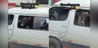 ¡Insólito! Captan un toro viajando dentro de un micro en Huancayo y se vuelve viral