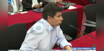 Pedro Castillo se encuentra en silla de ruedas y afirma que no ha levantado su huelga de hambre Pedro Castillo se encuentra en silla de ruedas y afirma que no ha levantado su huelga de hambre