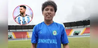 Se llama Lionel Messi, tiene 16 años y llamó la atención tras debutar en la Copa Perú: juega de mediocampista en un club de Huánuco Se llama Lionel Messi, tiene 16 años y llamó la atención tras debutar en la Copa Perú: juega de mediocampista en un club de Huánuco