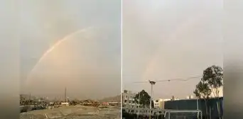 Arcoíris sorprende diversos distritos de Lima tras pronóstico de lluvias en la costa por Senamhi Arcoíris sorprende diversos distritos de Lima tras pronóstico de lluvias en la costa por Senamhi