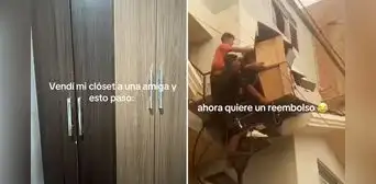 Peruano vendió ropero de melamina a su amiga y mueble se rompió en plena mudanza: “No me hago responsable” Peruano vendió ropero de melamina a su amiga y mueble se rompió en plena mudanza: “No me hago responsable”