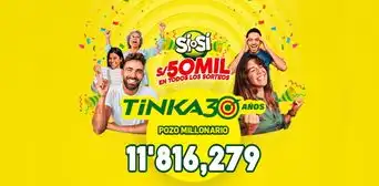 Resultados de la Tinka del miércoles 19 de marzo dejó un ganador de S/50.000 y no reventó el Pozo Millonario