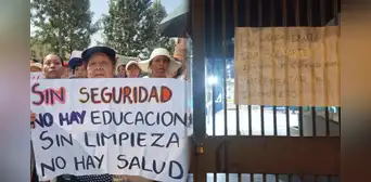 Padres encadenan colegio de Ate y suspenden clases como protesta: "Queremos seguridad para nuestros niños"