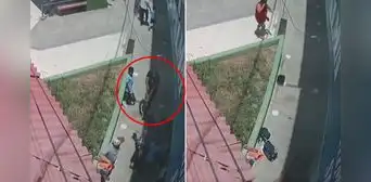 Cámaras captan asesinato de padre de familia frente a colegio cuando iba a recoger a su hijo en Piura