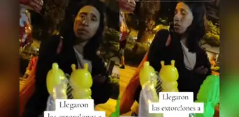 Vendedora ambulante en Ancón graba el preciso instante en que es extorsionada: "Van a pagar un cupo de S/35" Vendedora ambulante en Ancón graba el preciso instante en que es extorsionada: "Van a pagar un cupo de S/35"