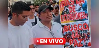 Artistas peruanos alzaron su voz de protesta contra el Gobierno y contra el sicariato en 'Marcha por la paz' Artistas peruanos alzaron su voz de protesta contra el Gobierno y contra el sicariato en 'Marcha por la paz'