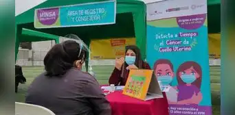 Minsa iniciará este domingo campaña de despistajes gratuitos de cáncer de cuello uterino en todo el país Minsa iniciará este domingo campaña de despistajes gratuitos de cáncer de cuello uterino en todo el país
