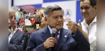César Acuña celebra inauguración de su nuevo local de partido mientras Trujillo marchaba contra la delincuencia