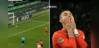 Cristiano Ronaldo falló increíble penal: intentó colocarla y perdió la chance de igualar la serie ante Dinamarca