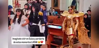 ¡Boda de película! Novios se casan al estilo de Los Caballeros del Zodiaco y sus invitados se transforman en personajes del anime ¡Boda de película! Novios se casan al estilo de Los Caballeros del Zodiaco y sus invitados se transforman en personajes del anime
