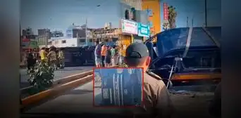 Violento accidente en La Victoria deja 16 heridos: combi termina volteada tras impacto de cúster en av. Nicolás Arriola