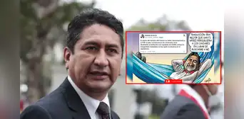Prófugo Vladimir Cerrón y su apoyo a Santiváñez: Carlincatura expone respaldo del líder de Perú Libre al exministro que debía capturarlo Prófugo Vladimir Cerrón y su apoyo a Santiváñez: Carlincatura expone respaldo del líder de Perú Libre al exministro que debía capturarlo