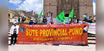 Puno: Sutep anuncia movilización para exigir derogatoria de ley que buscaría frenar protestas contra el gobierno Puno: Sutep anuncia movilización para exigir derogatoria de ley que buscaría frenar protestas contra el gobierno