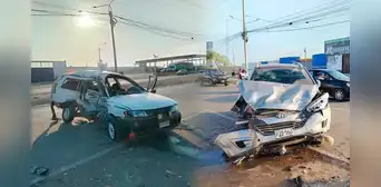Panamericana Norte: 6 heridos deja choque de camioneta con automóvil en Lambayeque