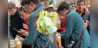 Turistas se amontonan para probar choclo con queso y huevo con papa en carretilla: "Perusalén, la tierra prometida" Turistas se amontonan para probar choclo con queso y huevo con papa en carretilla: "Perusalén, la tierra prometida"