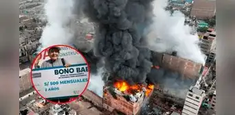 Aprueban bono de S/500 a familias damnificadas por incendio en Barrios Altos