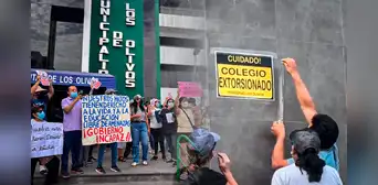 Padres de colegio Pitágoras en Los Olivos protestan ante extorsiones: "Gobierno incapaz" Padres de colegio Pitágoras en Los Olivos protestan ante extorsiones: "Gobierno incapaz"