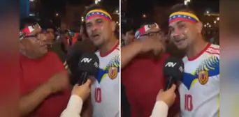 Hincha peruano enfrenta a venezolano tras triunfo de la 'Vinotinto': "Agradécele al árbitro"