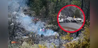 14 integrantes de una familia mueren tras caer camioneta por un barranco y explotar en llamas, en México