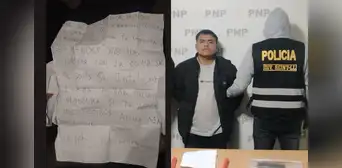 Detienen a extorsionador en Trujillo antes de entregar carta exigiendo S/10.000 al propietario de los Mendez Detienen a extorsionador en Trujillo antes de entregar carta exigiendo S/10.000 al propietario de los Mendez