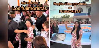 Keiko Fujimori: congresista Vivian Olivos realiza campaña con lideresa de FP durante su semana de representación