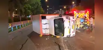 Accidente en San Borja: furgoneta dio dos vueltas de campana y acabó volcada en plena av. Javier Prado