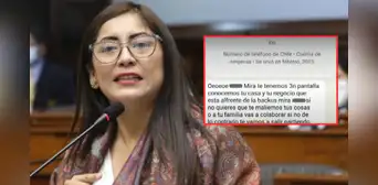 Kelly Portalatino, congresista de Perú Libre, denuncia que su hermano es víctima de extorsiones: “Mi familia está en peligro”