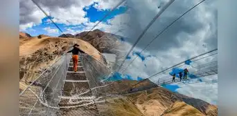 ¿Dónde se encuentra el puente colgante más extremo del Perú y cómo llegar desde Lima? Tiene más de 800 metros de altura ¿Dónde se encuentra el puente colgante más extremo del Perú y cómo llegar desde Lima? Tiene más de 800 metros de altura