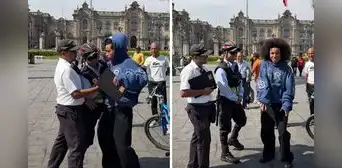 Tiktoker Noel Goes Crazy llegó al Perú y juega broma a policía y sereno: finge robo y terminó bailando 'Calm Down'